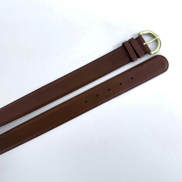 Coach Brown Belt Glove Tanned Leather Solid Brass Hardware 8500 | Size M main image 10